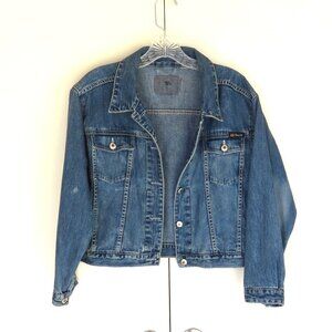 Blue Jean Jacket Distressed..............126